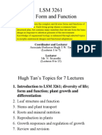 LSM3261 - Lecture 1 - Introduction Plant Growth and Differentiation