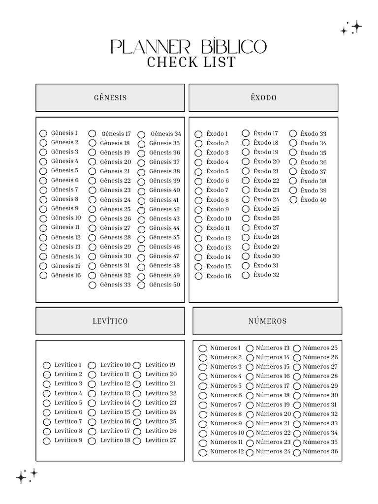 Check List Bíblico PDF | PDF