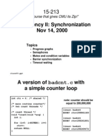 Concurrency II: Synchronization Nov 14, 2000: "The Course That Gives CMU Its Zip!"