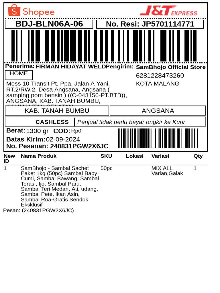 Label Pengiriman - Reguler-1 - 282 | PDF
