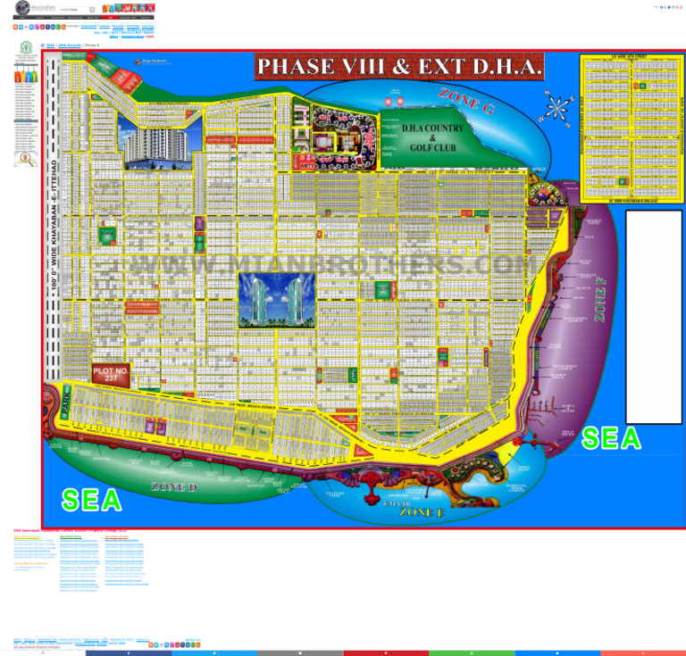 DHA Phase 8 Karachi Map | PDF