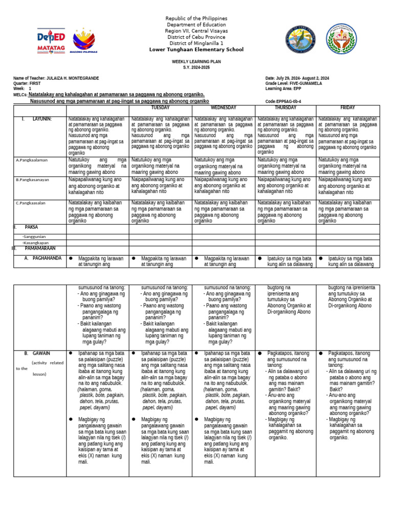 Week 1 EPP | PDF