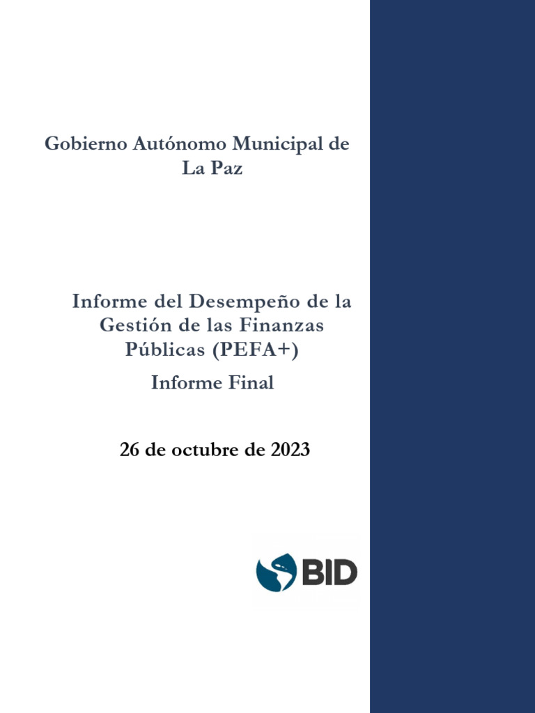 Bo la paz oct23 pfmpr sn grpfm public with pefa check website pdf
