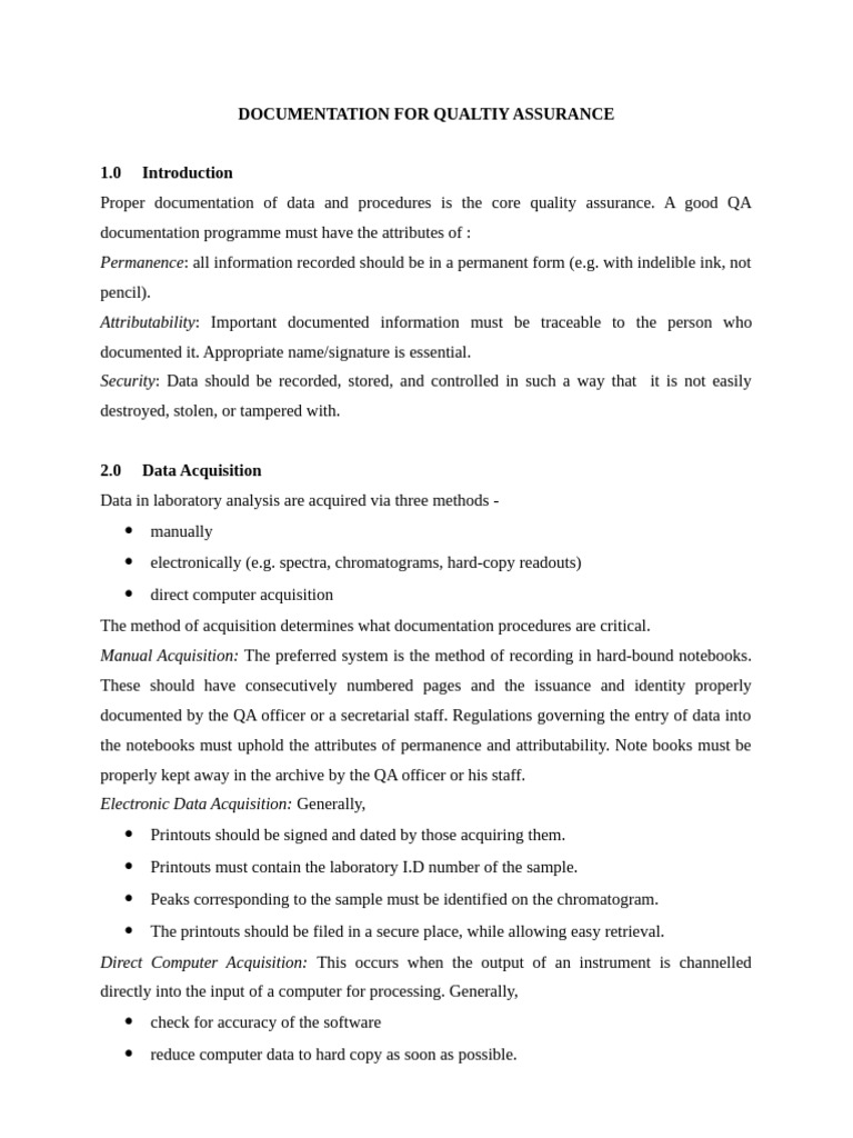 QA Documentation - 1 | PDF
