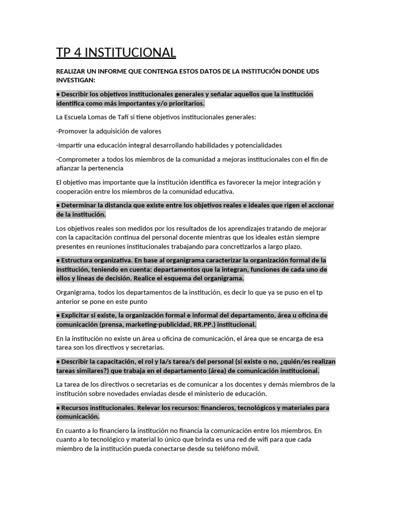 TP 4 Institucional | PDF