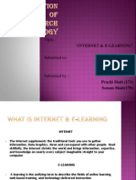Topic:: "Internet & E-Learning"