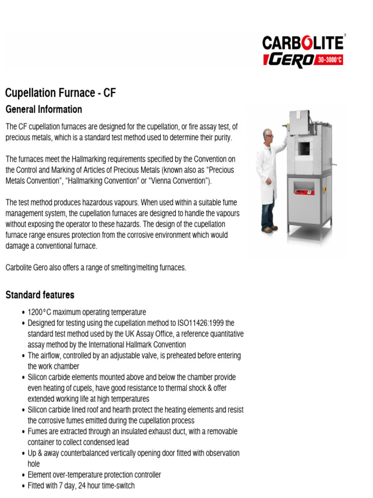 Cupellation CF Furnace | PDF