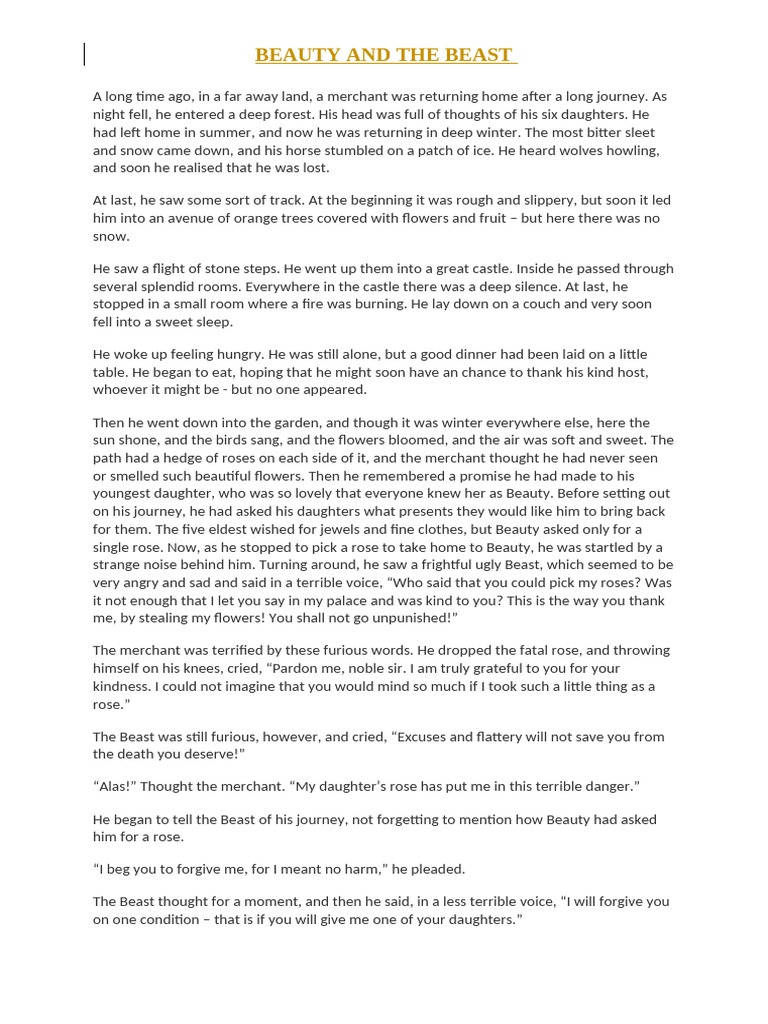 beauty-and-the-beast-story-pdf