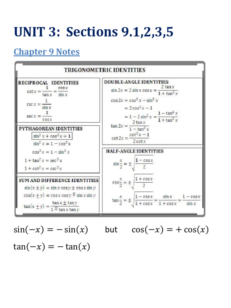 Notebook+ +unit+3+ +Math+4A | PDF