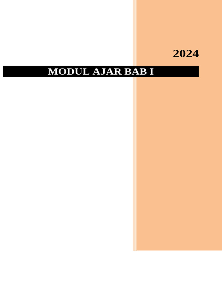 Modul Ajar Bab I Pertemuan 1 | PDF