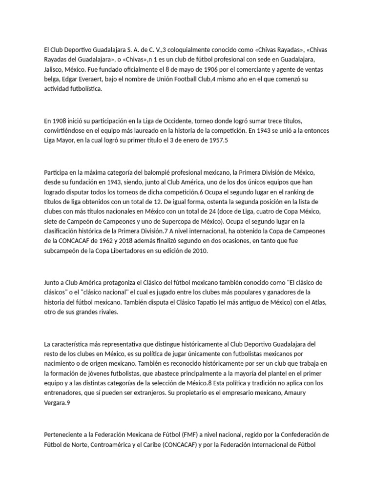 Chivas | PDF