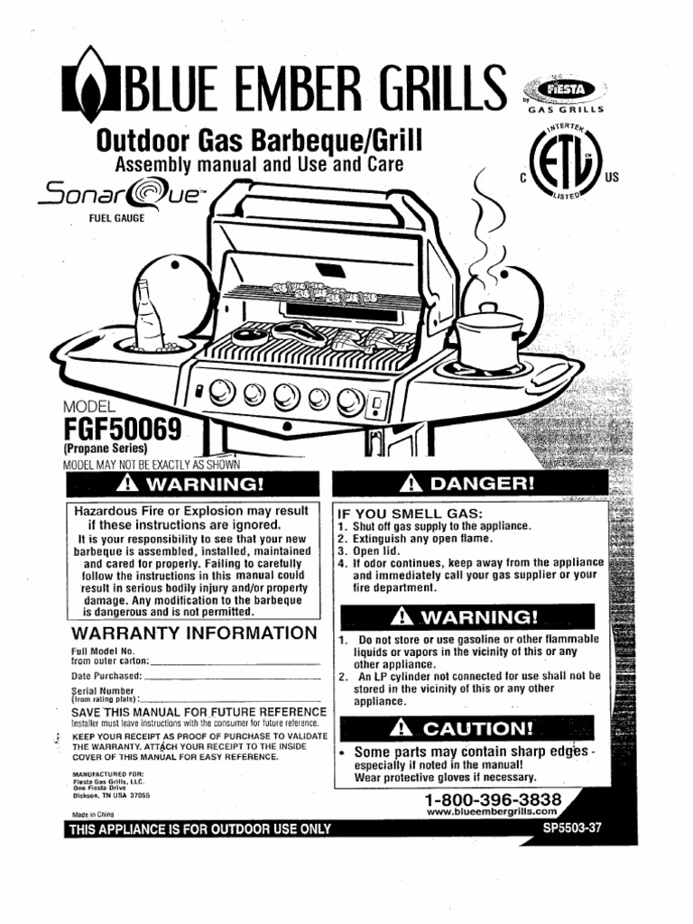 Bbq Instructions Pdf