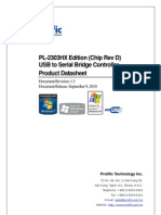 IO Cable PL-2303HX Documents Datasheet Ds Pl2303HXD v1.3