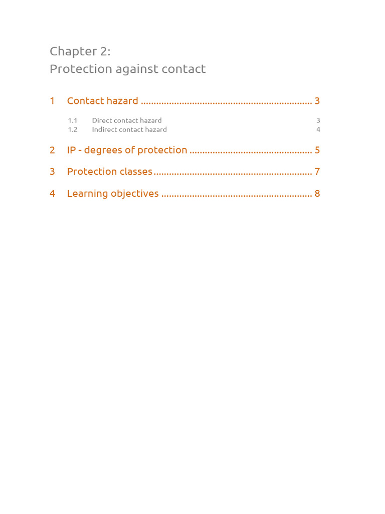 Electrical Contact Protection Overview | PDF | Insulator (Electricity ...