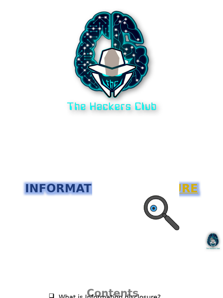Information Disclosurex01 | PDF