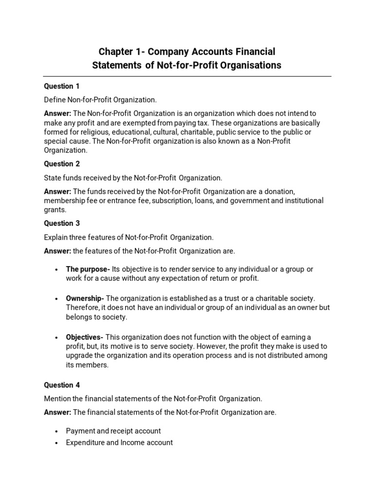 1 - Company Accounts Financial Statements | PDF