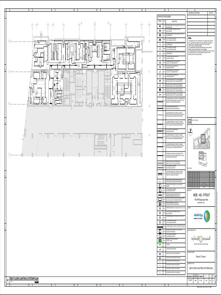 Moe - HQ - Fitout: 2Nd Floor Lighting System Plan | PDF
