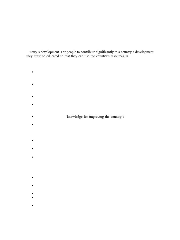 Education and Human Resource LESSON NOTES | PDF