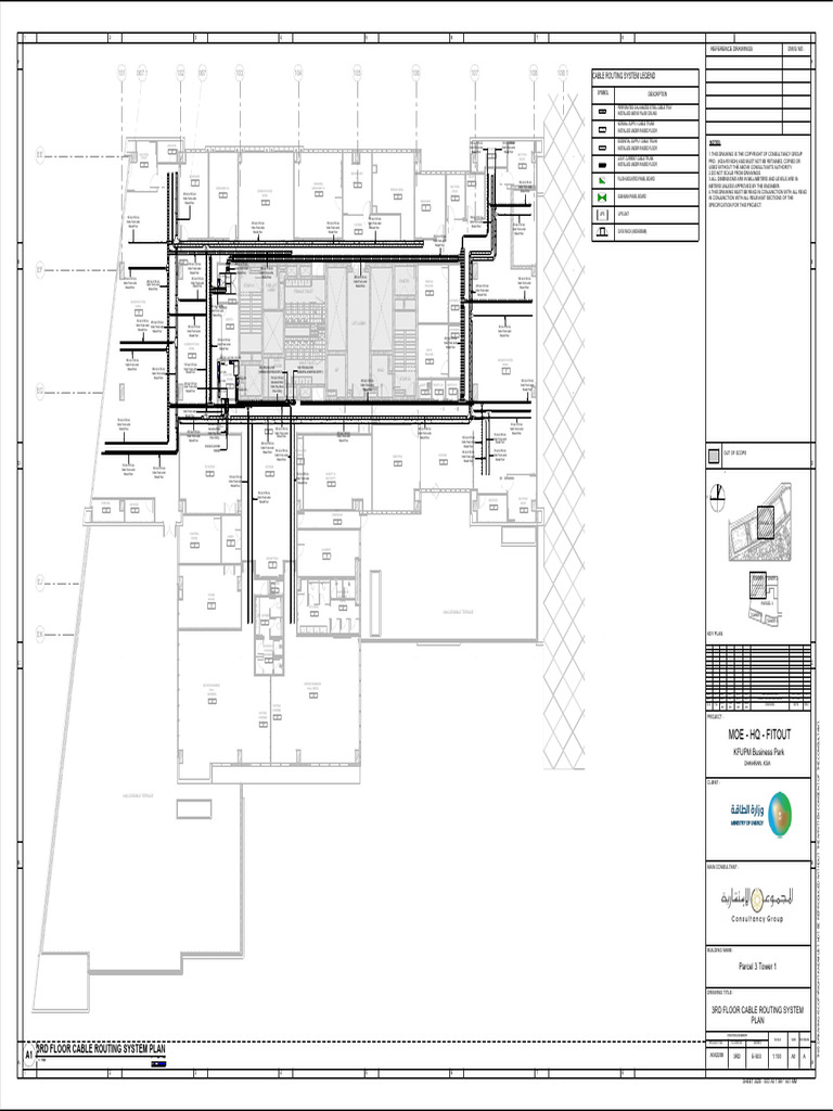 Moe - HQ - Fitout: 3Rd Floor Cable Routing System Plan | PDF