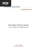 Acordes Para Bajo Por Gabriel Flamand