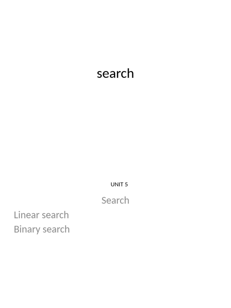 Sort (Unit 5) | PDF
