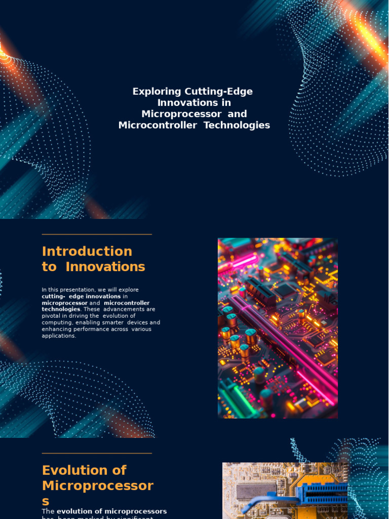 Slidesgo Exploring Cutting Edge Innovations in Microprocessor and ...