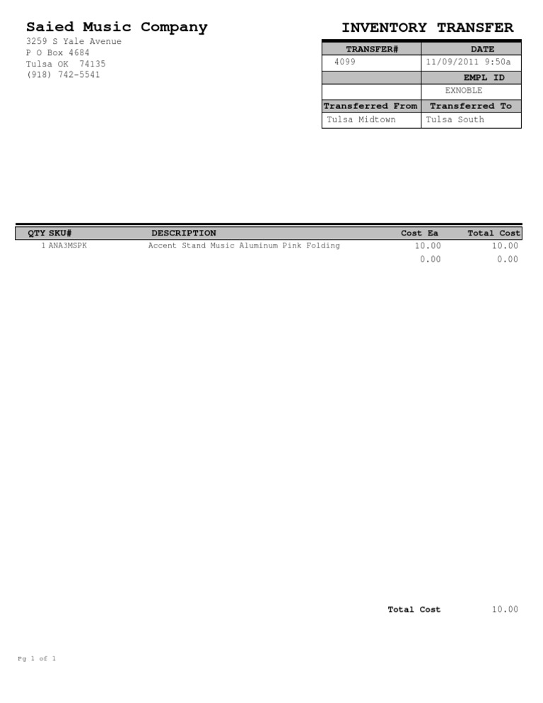 Transfer Sheet | PDF
