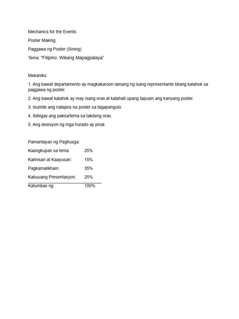 Mechanics For The Events | PDF