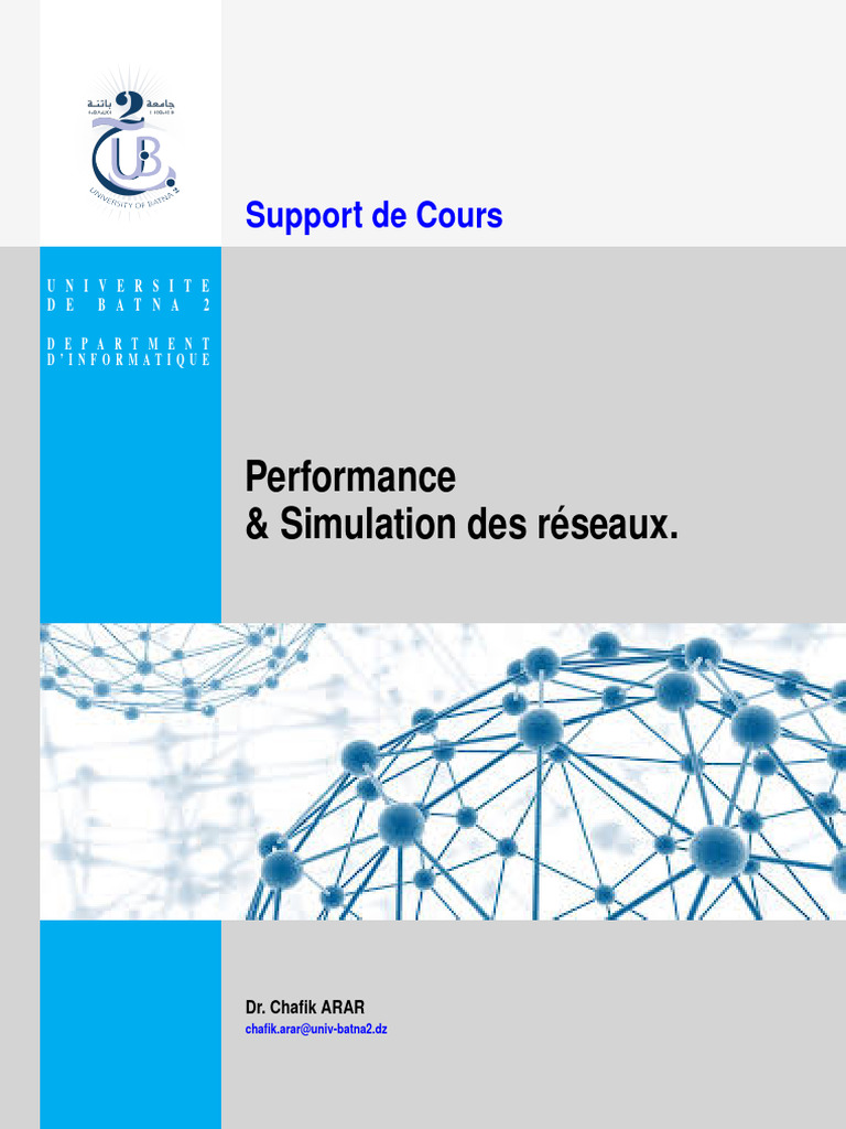 Performance Et Simulation Des Reseaux - DR Chafik Arar | PDF