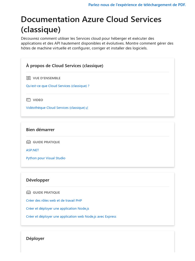 Azure Cloud Services | PDF