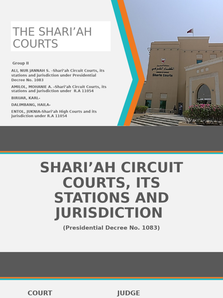 Shariah Circuit Courts Its Stations and Jurisdiction | PDF