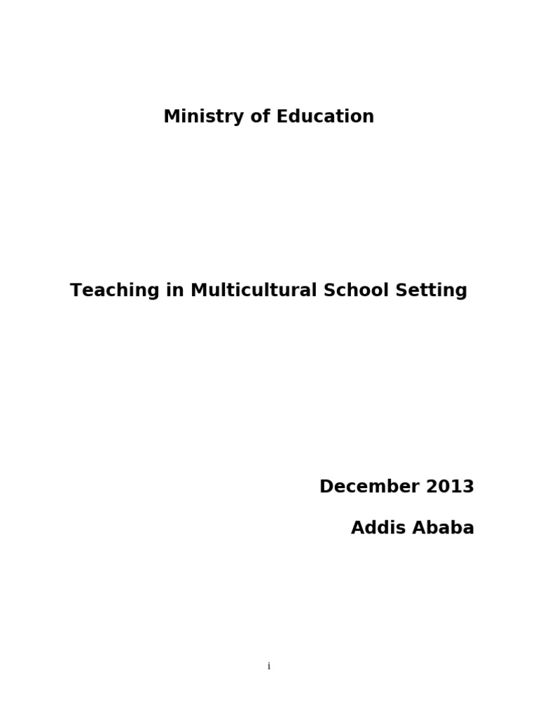 Teaching in Multicultural Setting Module | PDF | Constructivism ...