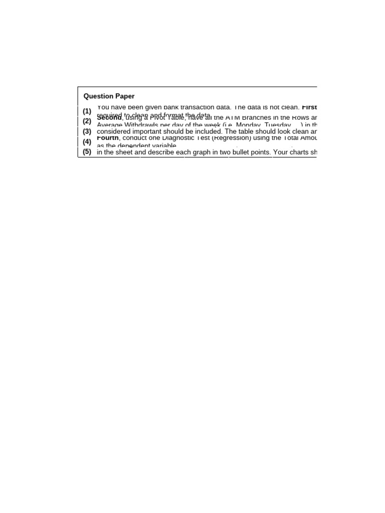 Bank Data Assignment | PDF