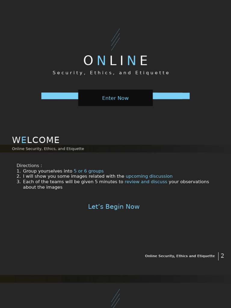 Online Safety Security Ethics and Etiquette | PDF