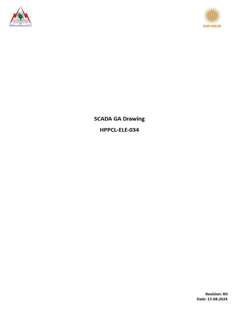 SCADA GA Drawing-HPPCL-ELE-34 | PDF