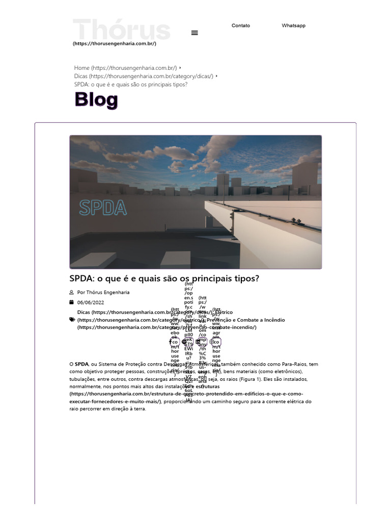 Tipos de Captores SPDA Explicados | PDF | Relâmpago | Tecnologia e ...