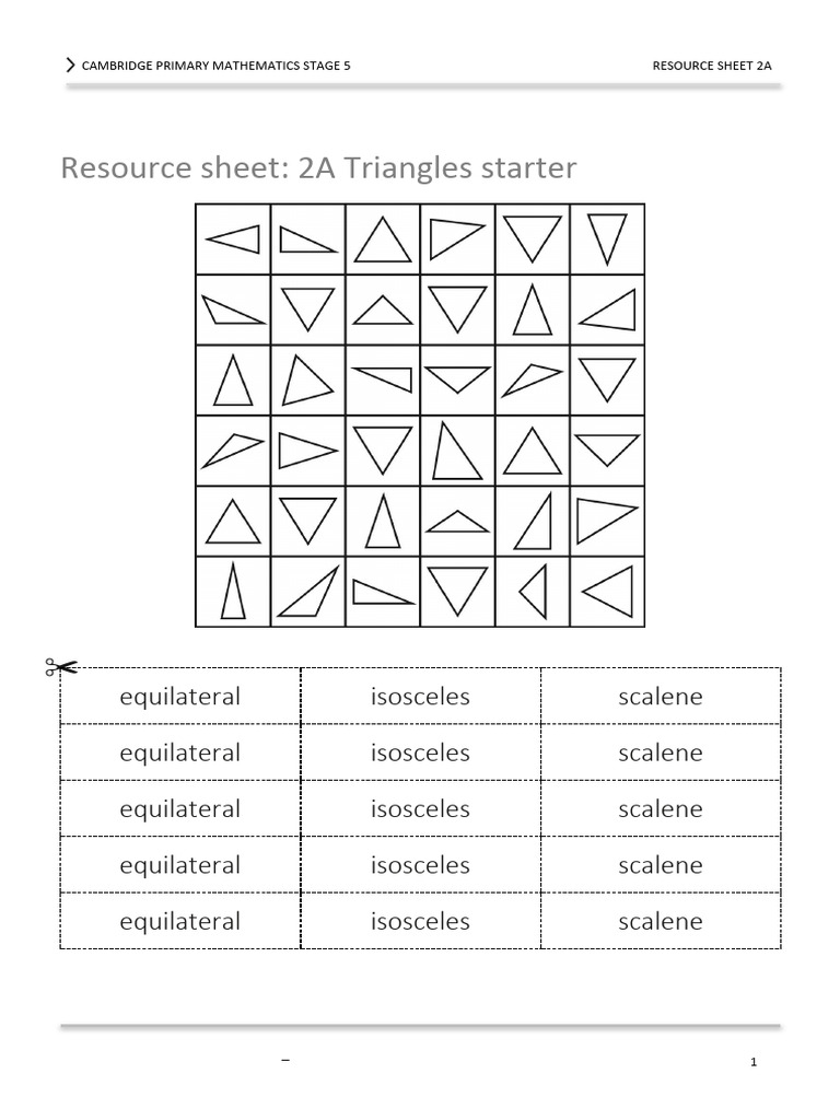 Prim Maths 5 2ed TR Resource 2a | PDF