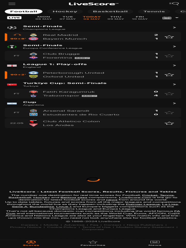 LIVE FOOTBALL SCORES FIXTURES RESULTS visual data 2
