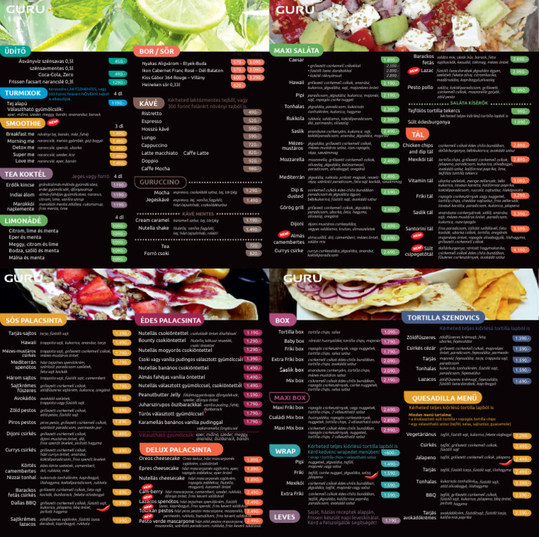 Guru Arkad Menu | PDF
