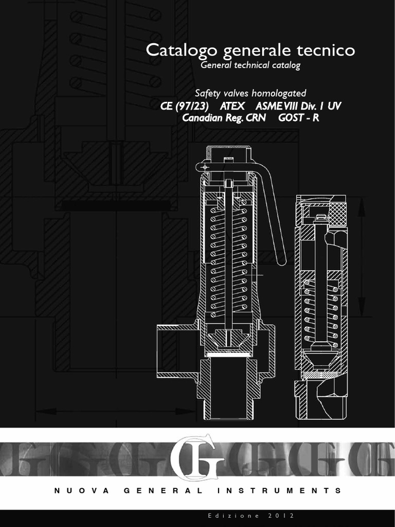 General Instruments Safety Valves Catalog | PDF | Gases
