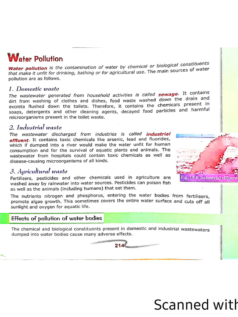 Water Pollution | PDF