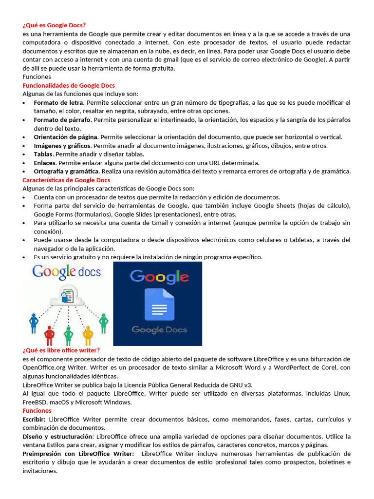 Qué Es Google Docs | PDF