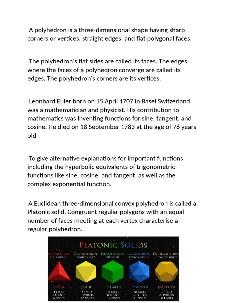 Polyhedrons | PDF | Art