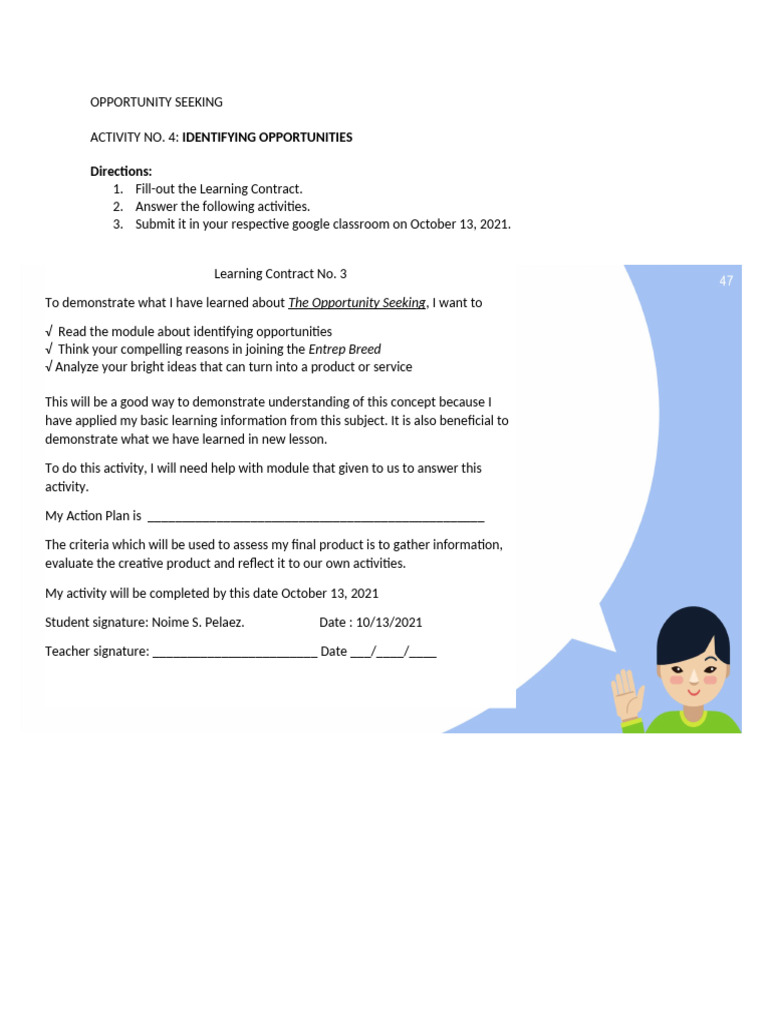 Identifying Business Opportunities Guide | PDF | Learning | Teachers