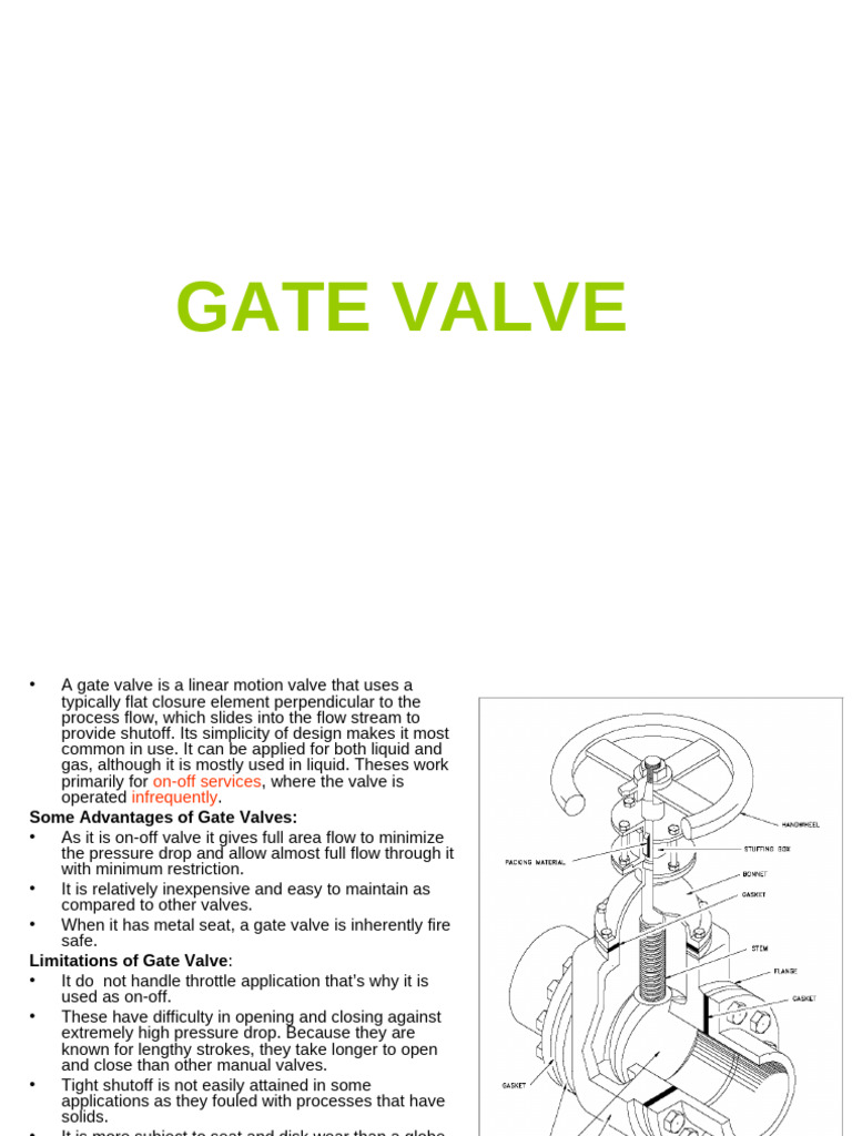 Gate Valve Presntation | PDF