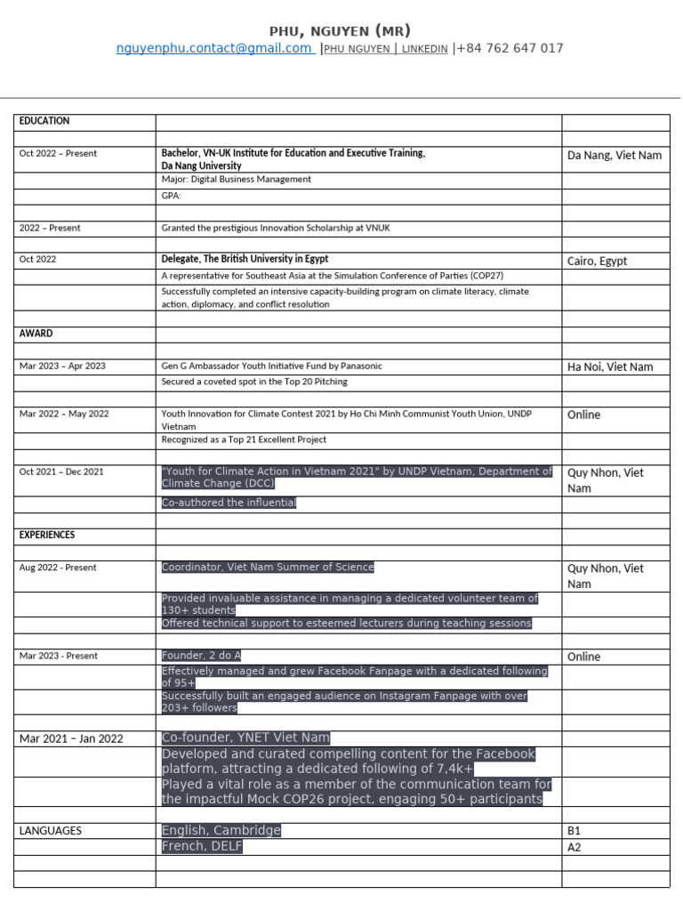 CV Exchange | PDF