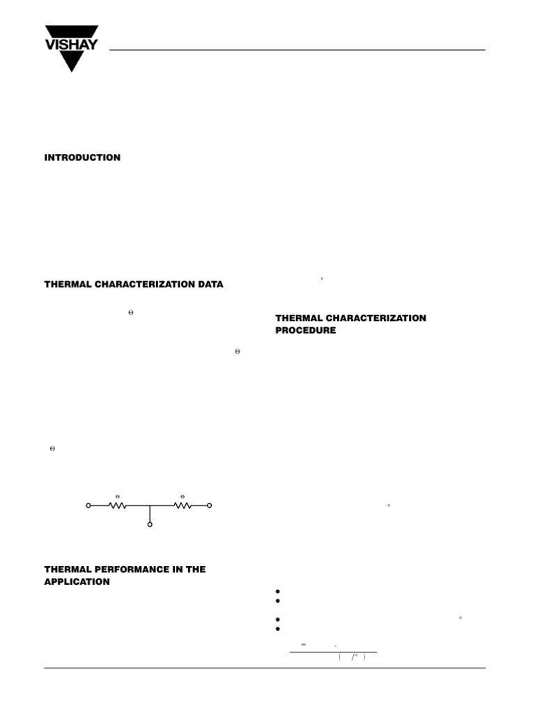 MOSFET Thermal Characterization in The Application | PDF
