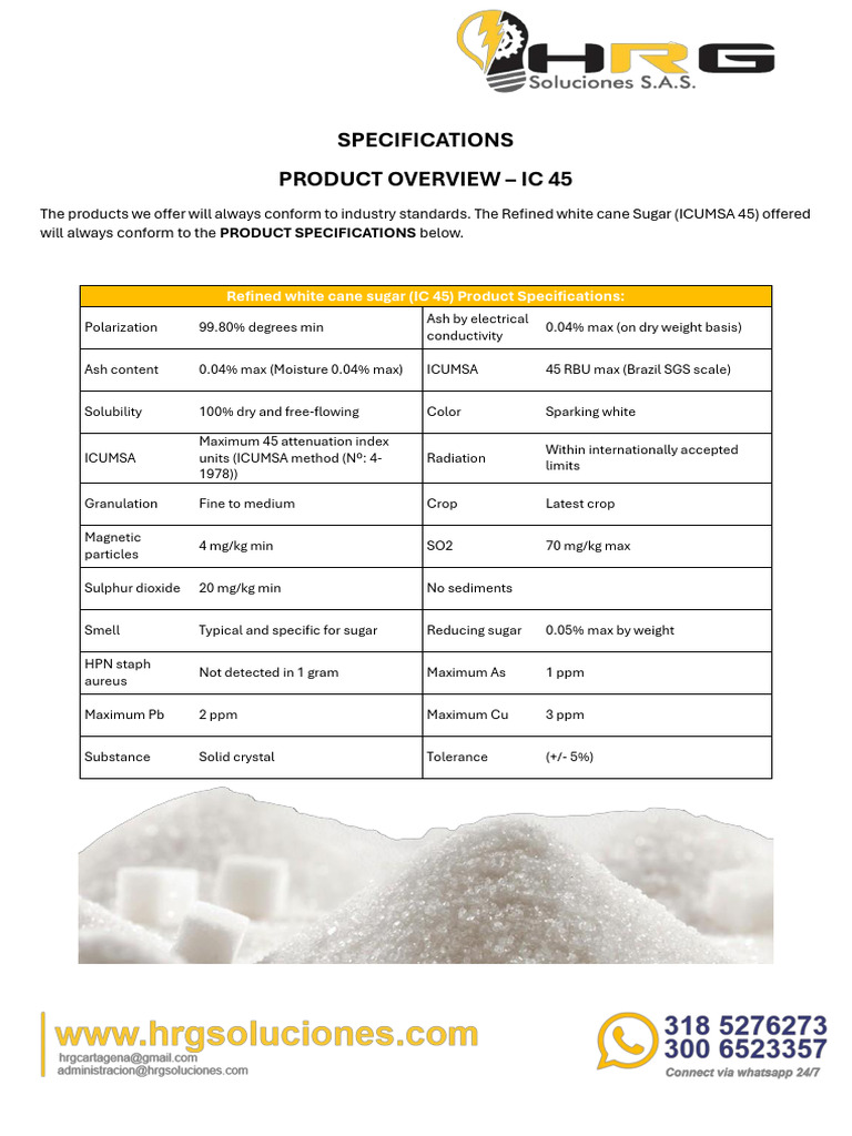 ICUMSA 34 Specifications | PDF
