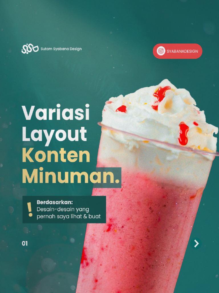Variasi Layout Desain Poster Minuman | PDF