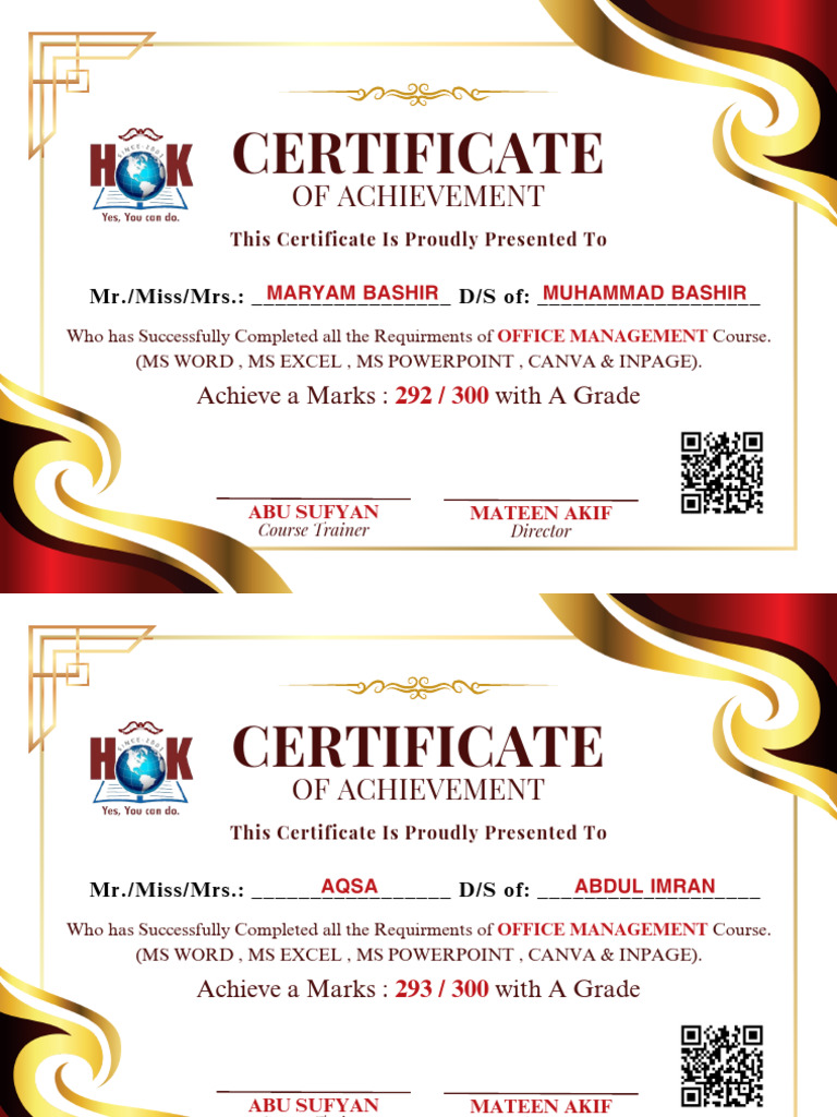 Certificate Pdf Pdf